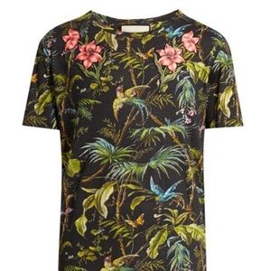 Gucci Jungle print linen shirt